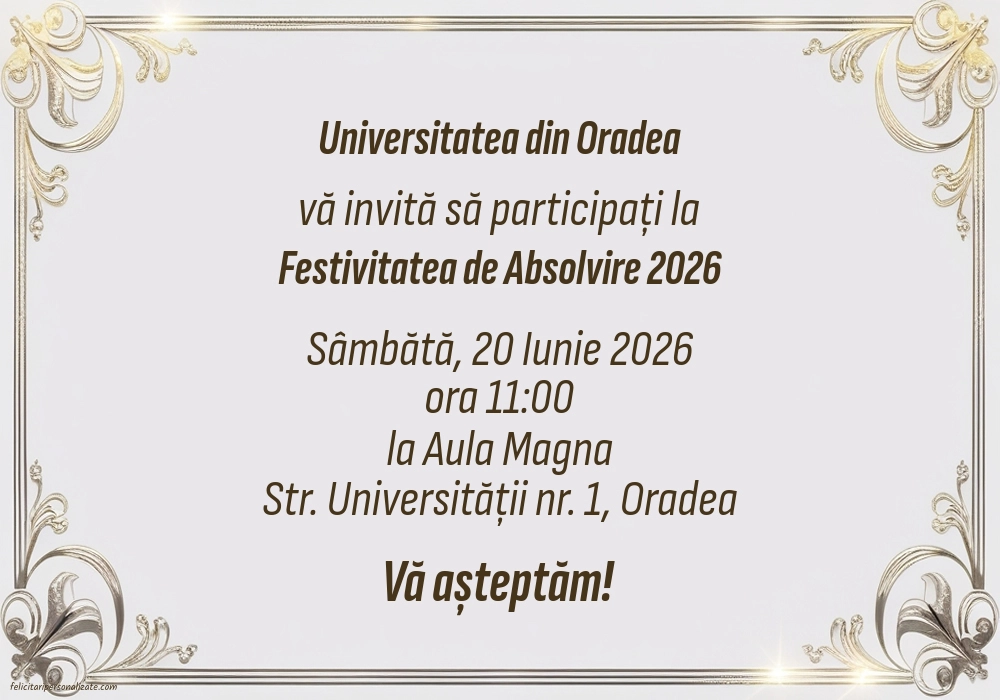 Invitație silver
