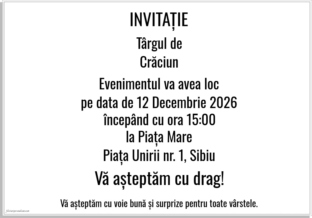 Invitație simplă