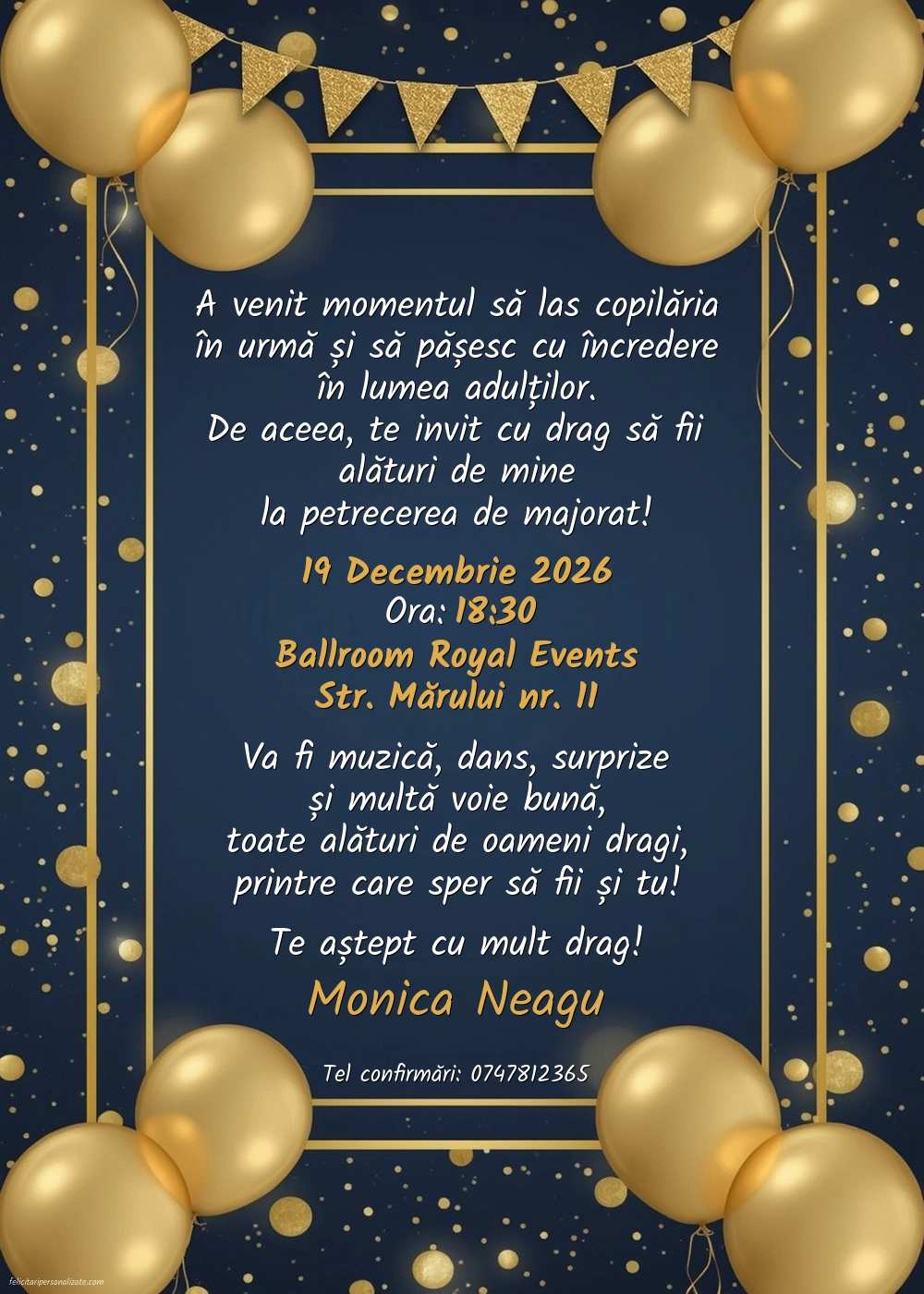 Invitație elegantă
