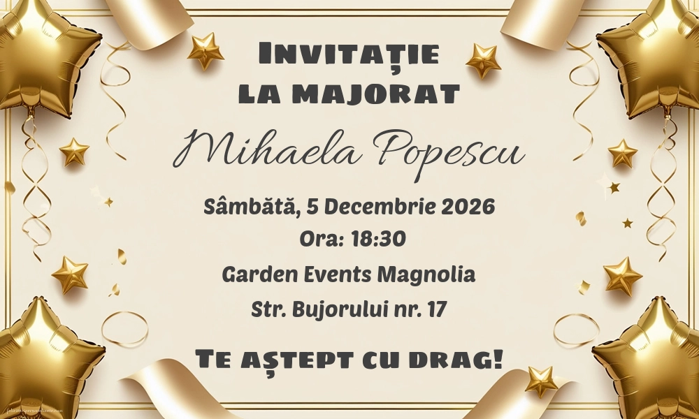 Invitație elegantă