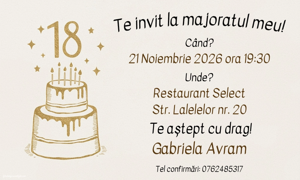 Invitație elegantă