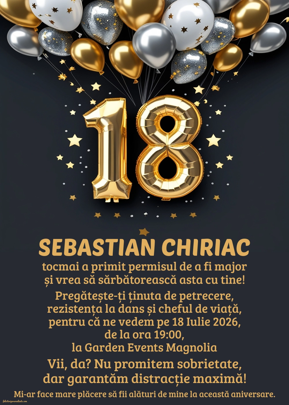 Invitație amuzantă