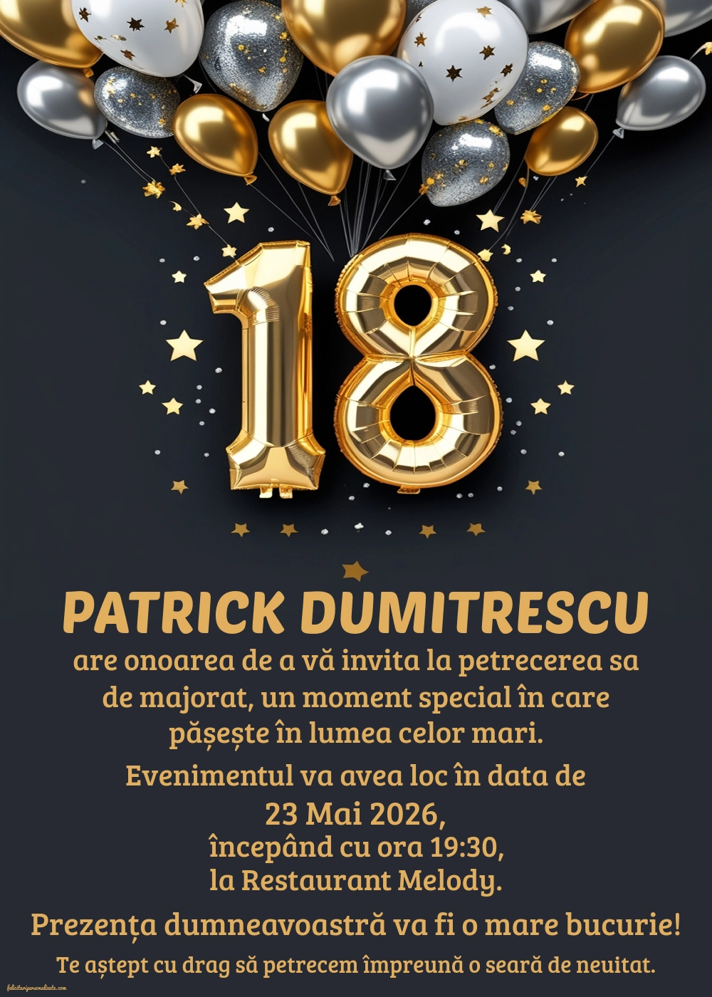 Invitație elegantă