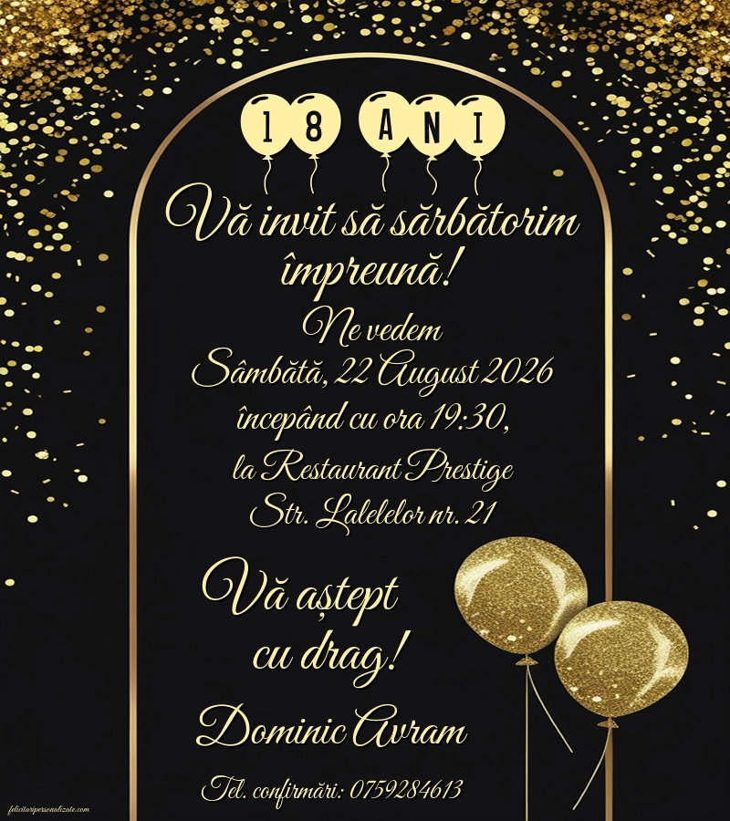 Invitație elegantă