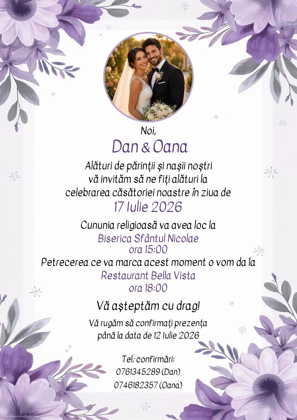 Invitație elegantă