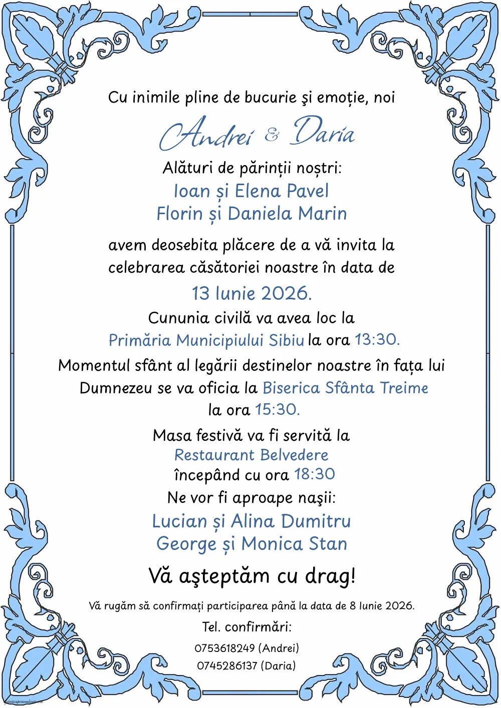 Invitație de lux