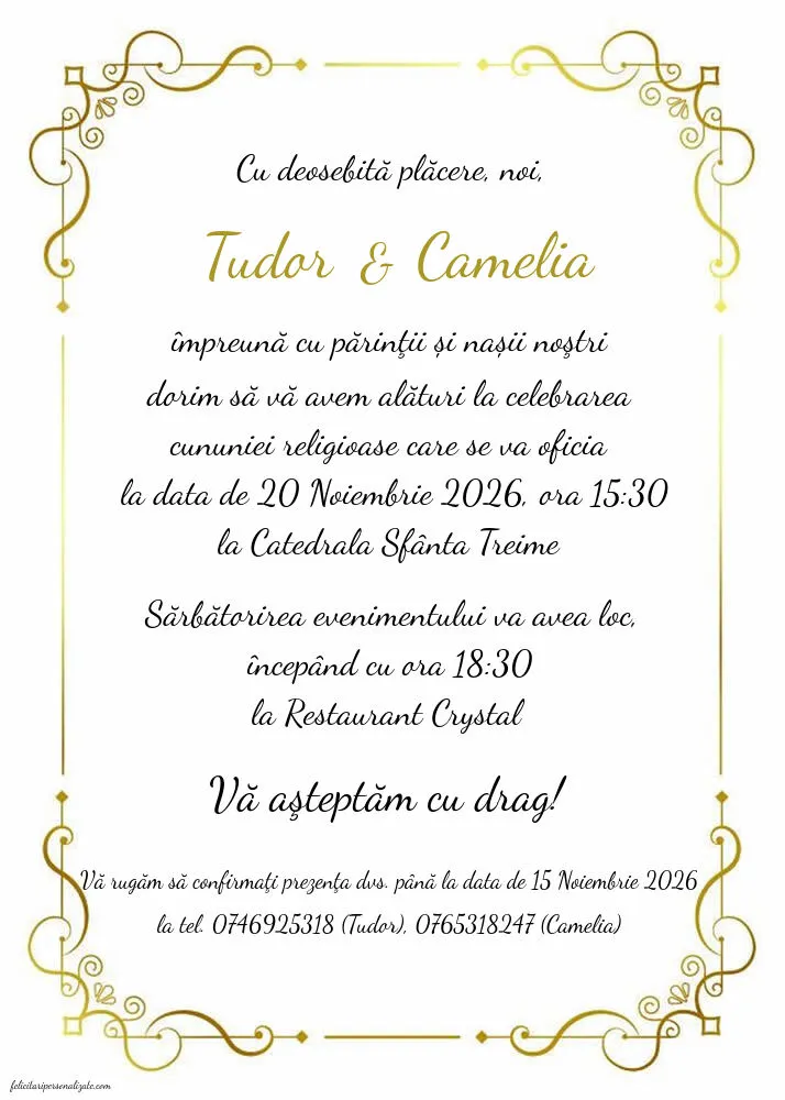 Invitație simplă