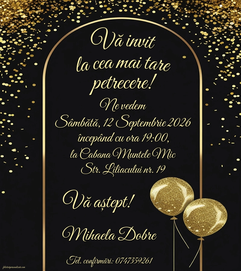Invitație elegantă
