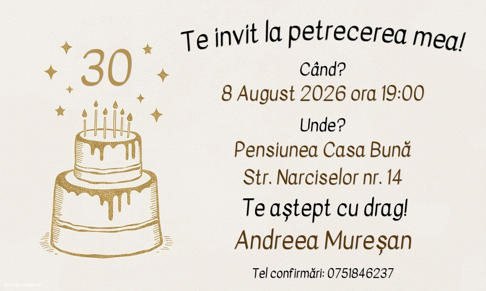 Invitație elegantă