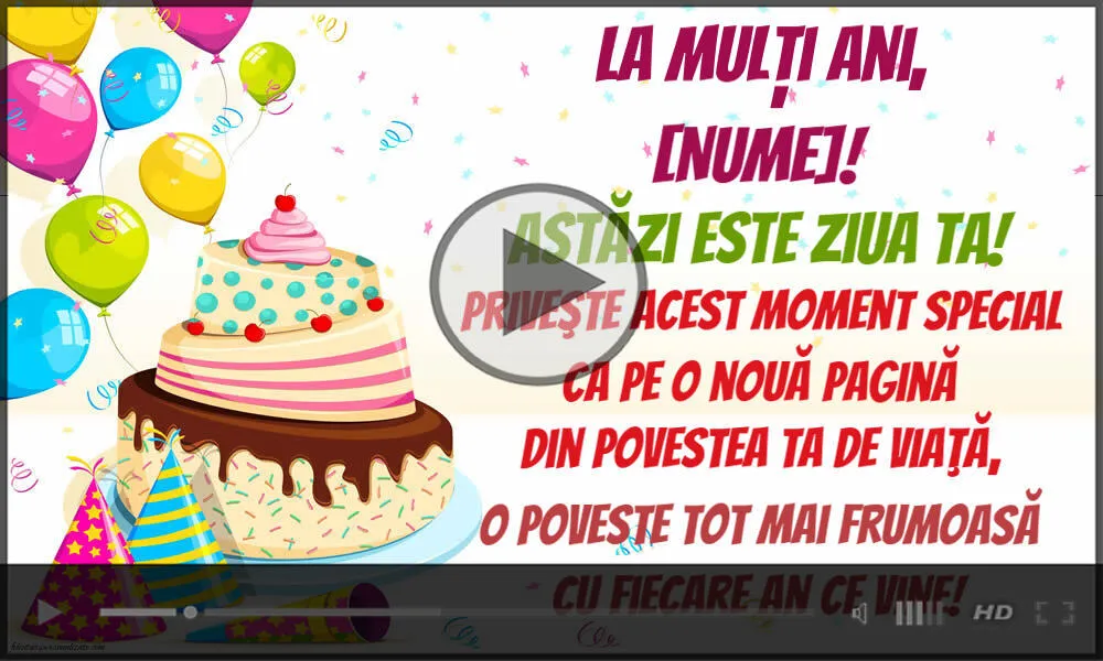 La mulți ani,...! Astăzi este ziua ta! | Felicitari muzicale de zi de nastere