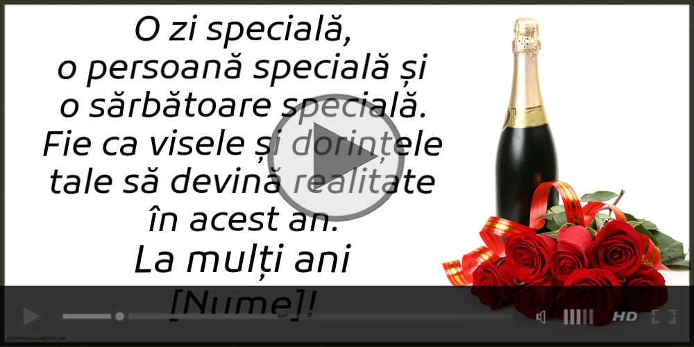 O zi specială, o persoană specială și o sărbătoare specială. La mulți ani! | Felicitari muzicale de zi de nastere