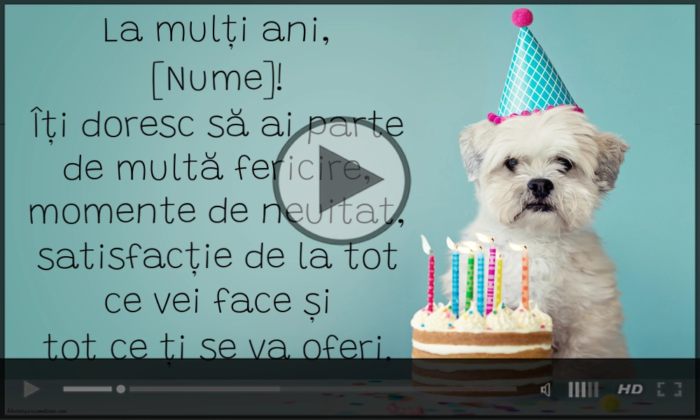 La mulți ani! Îți doresc să ai parte de multă fericire, momente de neuitat... | Felicitari muzicale de zi de nastere
